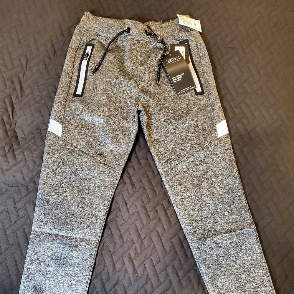 Kids charcoal Grey joggers size 10/12M boys  NWT